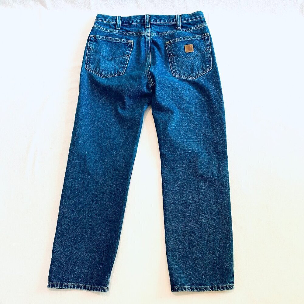 Carhartt straight leg jeans Men's 34 X 30 100% cotton Traditional Fit workwear - Picture 6 of 8